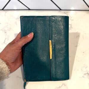 Vintage leather bound King James Holy Bible print in the Republic of Korea teal